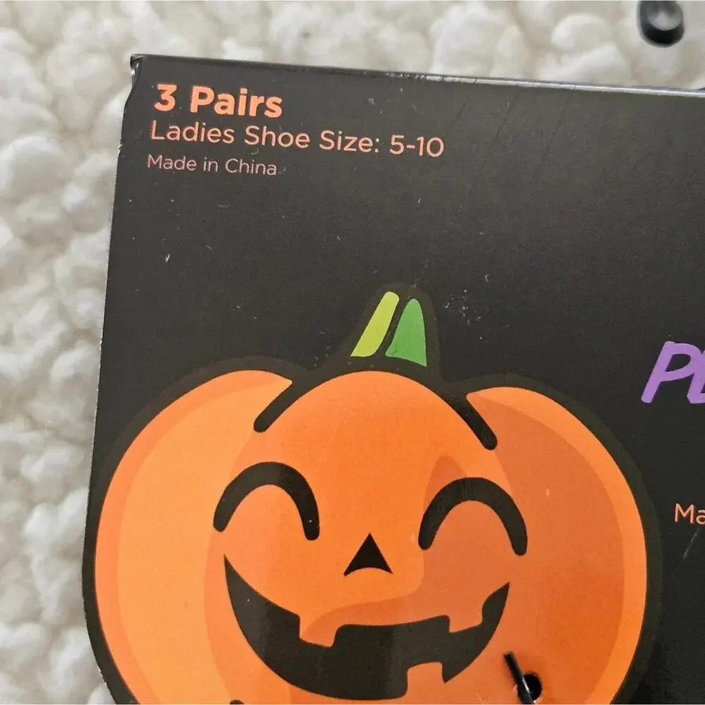 Happy Halloween pet and‎ owner socks 3 pair - 2 ladies 1 pet ladies size 5-10
